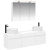 Vonios spintos komplektas 4 pcs Balta 100 x 14,5 x 70 cm