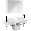 Vonios spintos komplektas 4 pcs Balta 103,5 x 15,5 x 70 cm