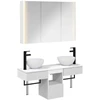 Vonios spintos komplektas 4 pcs Balta 103,5 x 15,5 x 70 cm