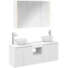 Vonios spintos komplektas 4 pcs Balta 103,5 x 15,5 x 70 cm