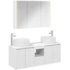 Vonios spintos komplektas 4 pcs Balta 103,5 x 15,5 x 70 cm
