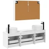Vonios spintos komplektas 4 pcs Balta 103,5 x 15,5 x 70 cm