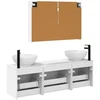 Vonios spintos komplektas 4 pcs Balta 103,5 x 15,5 x 70 cm