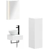 Vonios spintos komplektas 4 pcs Balta 43 x 11,5 x 60,5 cm