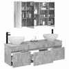 Vonios spintos komplektas 4 pcs Betono pilka
