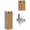 Vonios spintos komplektas 4 pcs Pilka Sonoma