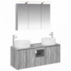 Vonios spintos komplektas 4 pcs Pilka Sonoma 100 x 14,5 x 70 cm
