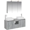 Vonios spintos komplektas 4 pcs Pilka Sonoma 100 x 14,5 x 70 cm