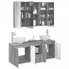 Vonios spintos komplektas 4 pcs Pilka Sonoma