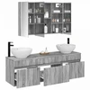 Vonios spintos komplektas 4 pcs Pilka Sonoma