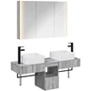 Vonios spintos komplektas 4 pcs Pilka Sonoma