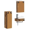 Vonios spintos komplektas 4 pcs Sendintos medienos