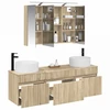 Vonios spintos komplektas 4 pcs Sonoma ąžuolas
