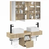 Vonios spintos komplektas 4 pcs Sonoma ąžuolas