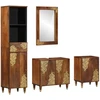 Vonios spintos komplektas 4 vnt. Medus ruda 62 x 33 x 58 cm