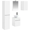 Vonios spintos komplektas 5 pcs Balta 40 x 10,5 x 60,5 cm