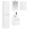 Vonios spintos komplektas 5 pcs Balta 43 x 16 x 62,5 cm