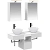 Vonios spintos komplektas 5 pcs Balta 43 x 16 x 62,5 cm