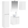 Vonios spintos komplektas 5 pcs Balta 50 x 14,5 x 70 cm