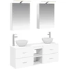 Vonios spintos komplektas 5 pcs Balta 50 x 14,5 x 70 cm
