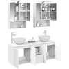 Vonios spintos komplektas 5 pcs Balta 50 x 14,5 x 70 cm