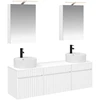 Vonios spintos komplektas 5 pcs Balta 50 x 14,5 x 70 cm