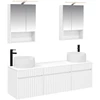 Vonios spintos komplektas 5 pcs Balta 50 x 14,5 x 70 cm