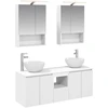 Vonios spintos komplektas 5 pcs Balta 50 x 14,5 x 70 cm
