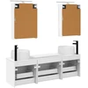 Vonios spintos komplektas 5 pcs Balta 50 x 14,5 x 70 cm