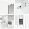 Vonios spintos komplektas 5 pcs Balta 50 x 14,5 x 70 cm