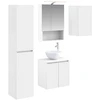 Vonios spintos komplektas 5 pcs Balta 50 x 14,5 x 70 cm