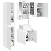 Vonios spintos komplektas 5 pcs Balta 50 x 14,5 x 70 cm