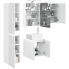 Vonios spintos komplektas 5 pcs Balta 50 x 14,5 x 70 cm