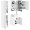Vonios spintos komplektas 5 pcs Balta 53 x 15,5 x 70 cm