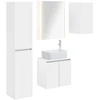 Vonios spintos komplektas 5 pcs Balta 53 x 15,5 x 70 cm