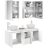Vonios spintos komplektas 5 pcs Balta 53 x 15,5 x 70 cm