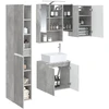 Vonios spintos komplektas 5 pcs Betono pilka 50 x 14,5 x 70 cm