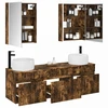 Vonios spintos komplektas 5 pcs Dūminio ąžuolo