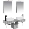 Vonios spintos komplektas 5 pcs Pilka Sonoma 50 x 14,5 x 70 cm