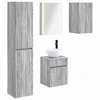 Vonios spintos komplektas 5 pcs Pilka Sonoma