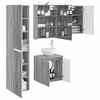 Vonios spintos komplektas 5 pcs Pilka Sonoma 50 x 14,5 x 70 cm