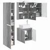 Vonios spintos komplektas 5 pcs Pilka Sonoma 50 x 14,5 x 70 cm
