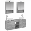 Vonios spintos komplektas 5 pcs Pilka Sonoma 50 x 14,5 x 70 cm