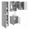 Vonios spintos komplektas 5 pcs Pilka Sonoma 50 x 14,5 x 70 cm