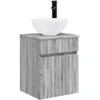 Vonios spintos komplektas 5 pcs Pilka Sonoma 43 x 16 x 62,5 cm