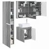 Vonios spintos komplektas 5 pcs Pilka Sonoma 53 x 15,5 x 70 cm