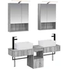 Vonios spintos komplektas 5 pcs Pilka Sonoma 50 x 14,5 x 70 cm
