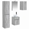 Vonios spintos komplektas 5 pcs Pilka Sonoma