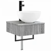 Vonios spintos komplektas 5 pcs Pilka Sonoma 43 x 16 x 62,5 cm