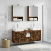 Vonios spintos komplektas 5 vnt. Dūminio ąžuolo
